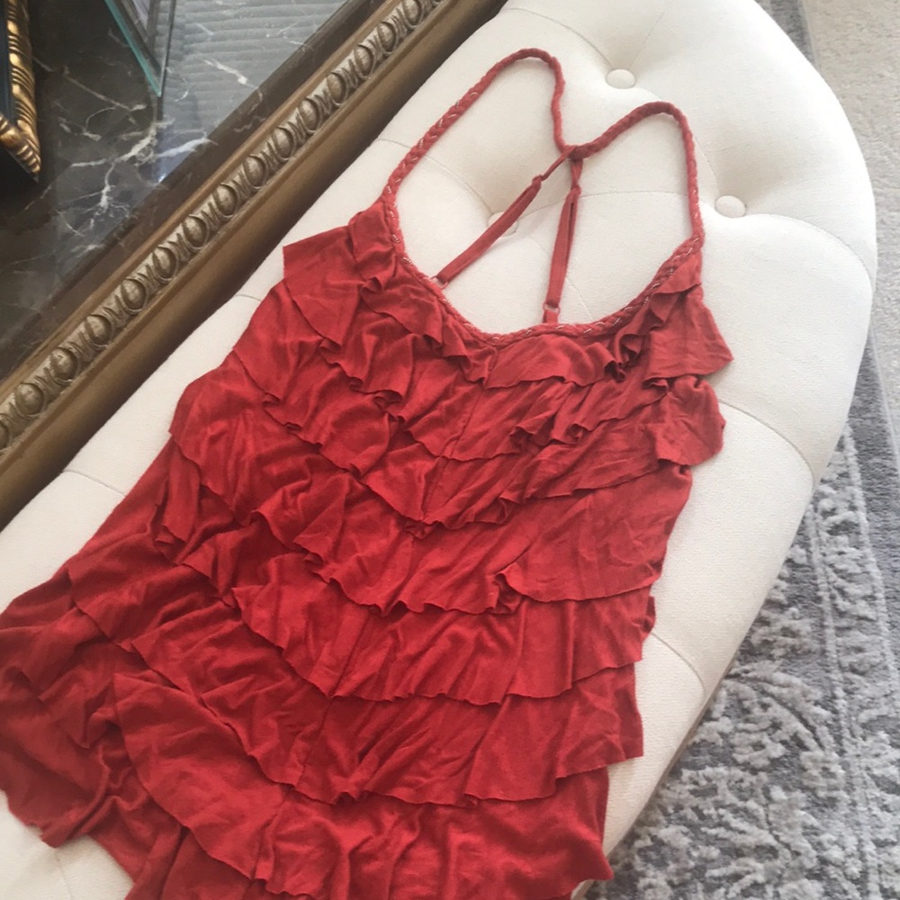 Ruffled Sleeveless Top